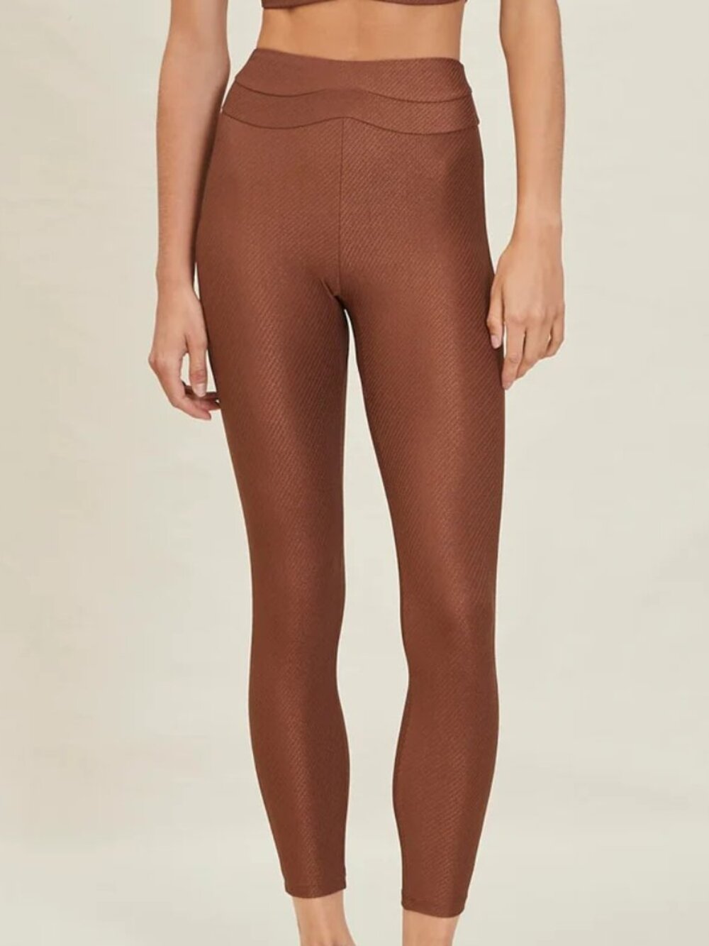 NWT Devon Windsor Terra Leggings Metallic Brown Small